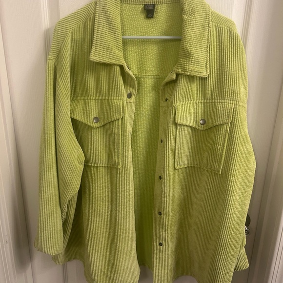 Wild Fable Light Green Corduroy Utility Jacket - Picture 1 of 3